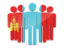 Mongolia. People icon. Download icon.