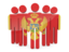 Montenegro. People icon. Download icon.