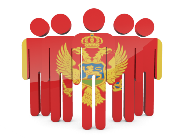 People icon. Download flag icon of Montenegro at PNG format