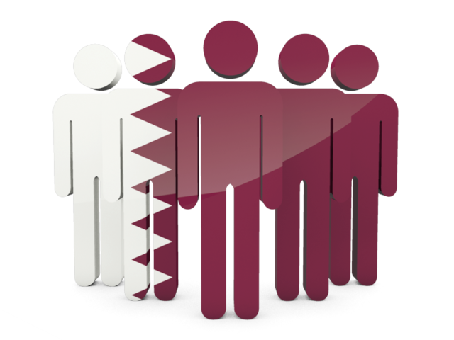 People icon. Download flag icon of Qatar at PNG format