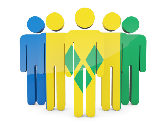 People icon. Download flag icon of Saint Vincent and the Grenadines at PNG format