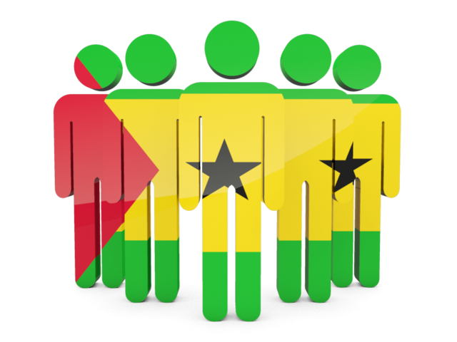 People icon. Download flag icon of Sao Tome and Principe at PNG format