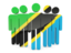 Tanzania. People icon. Download icon.