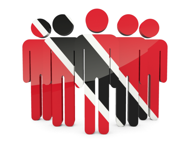 Иконка в форме человечков. Скачать флаг. Тринидад и Тобаго