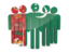 Turkmenistan. People icon. Download icon.