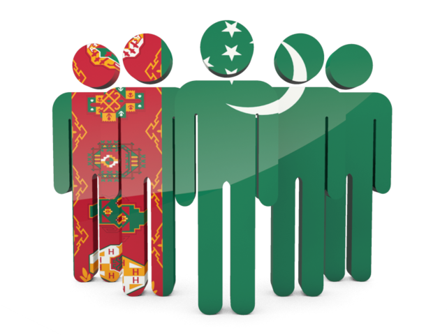 People icon. Download flag icon of Turkmenistan at PNG format