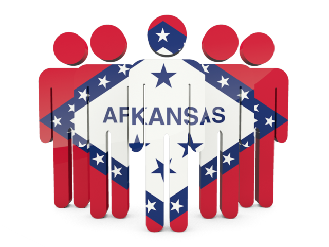 Иконка в форме человечков. Загрузить иконку флага штата Арканзас