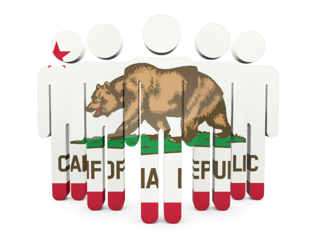 People icon. Download flag icon of California