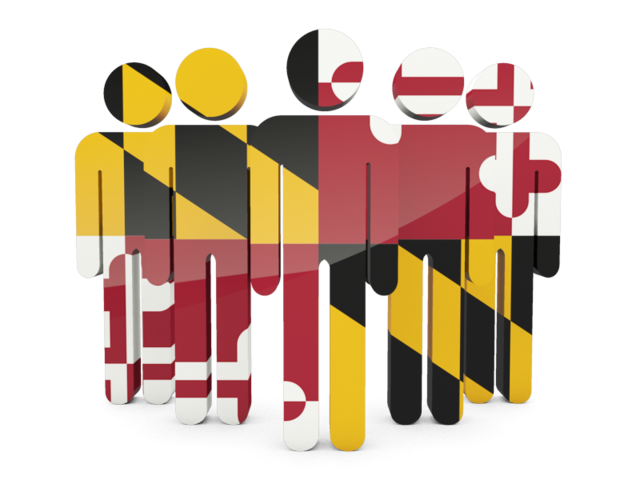 People icon. Download flag icon of Maryland