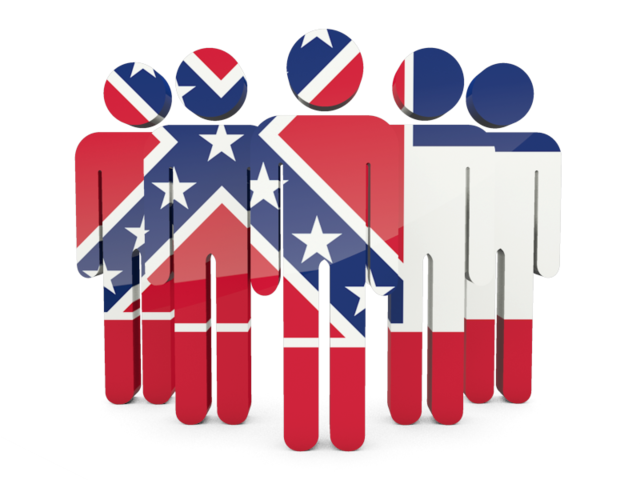 People icon. Download flag icon of Mississippi