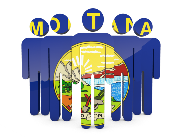 People icon. Download flag icon of Montana