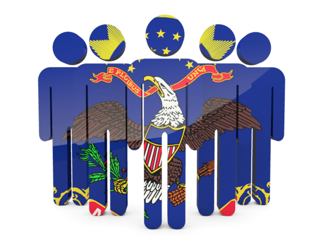 Иконка в форме человечков. Загрузить иконку флага штата Северная Дакота