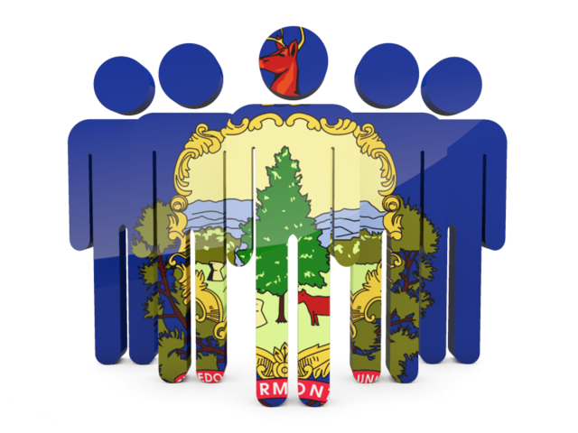 People icon. Download flag icon of Vermont