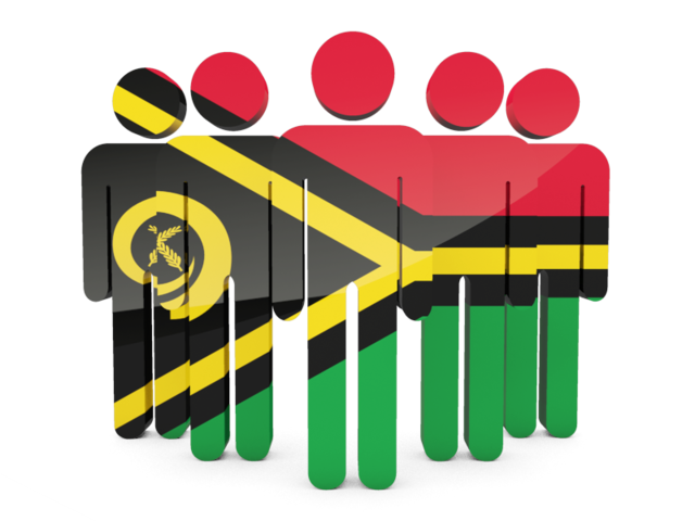 People icon. Illustration of flag of Vanuatu