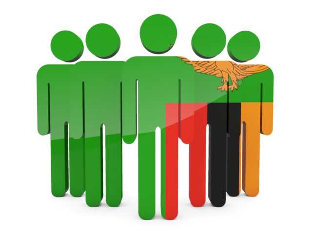 People icon. Download flag icon of Zambia at PNG format