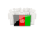 Afghanistan. People with flag. Download icon.