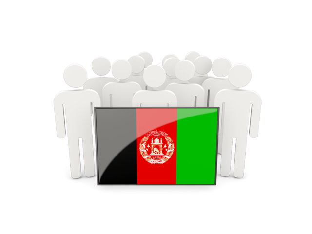 People with flag. Download flag icon of Afghanistan at PNG format