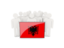 Albania. People with flag. Download icon.