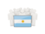 Argentina. People with flag. Download icon.