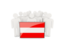 Austria. People with flag. Download icon.