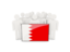 Bahrain. People with flag. Download icon.