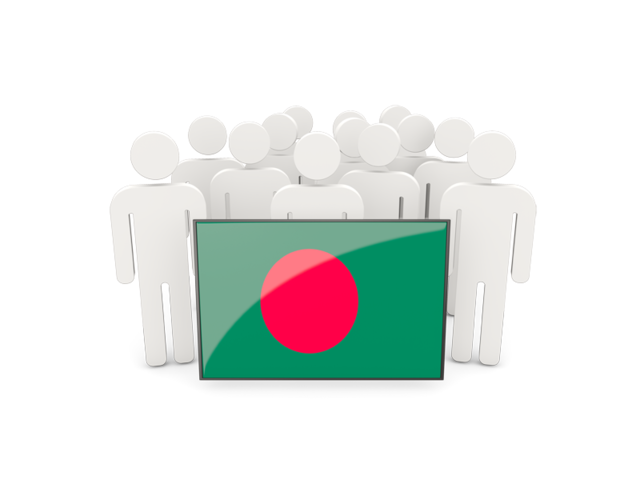 People with flag. Download flag icon of Bangladesh at PNG format