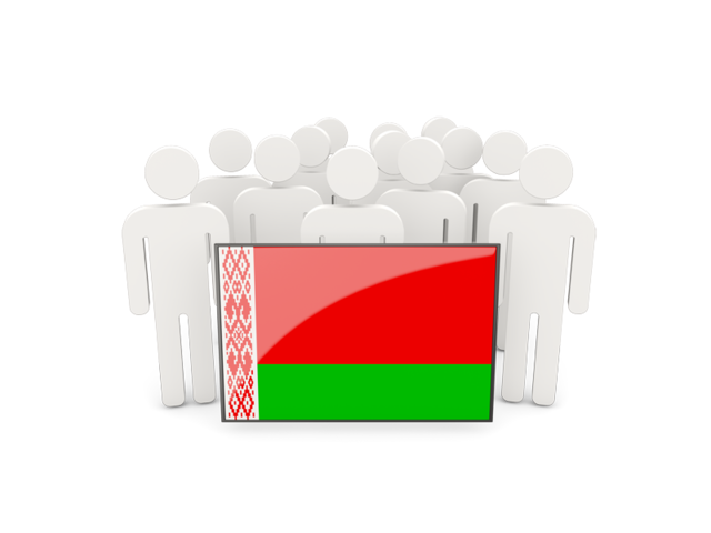 People with flag. Download flag icon of Belarus at PNG format