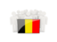 Belgium. People with flag. Download icon.