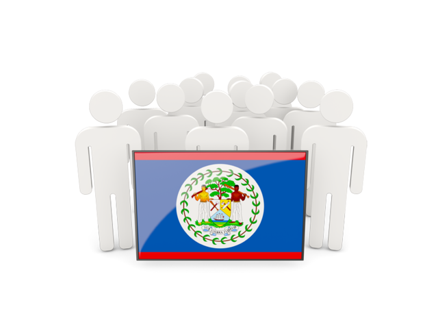 People with flag. Download flag icon of Belize at PNG format