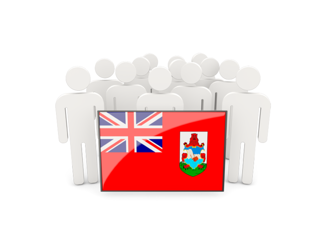 People with flag. Download flag icon of Bermuda at PNG format