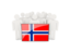Bouvet Island. People with flag. Download icon.