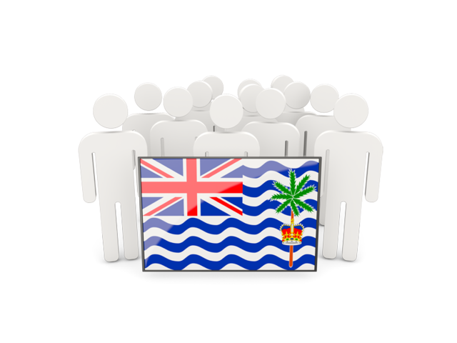 People with flag. Download flag icon of British Indian Ocean Territory at PNG format