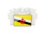 Brunei. People with flag. Download icon.