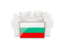 Bulgaria. People with flag. Download icon.