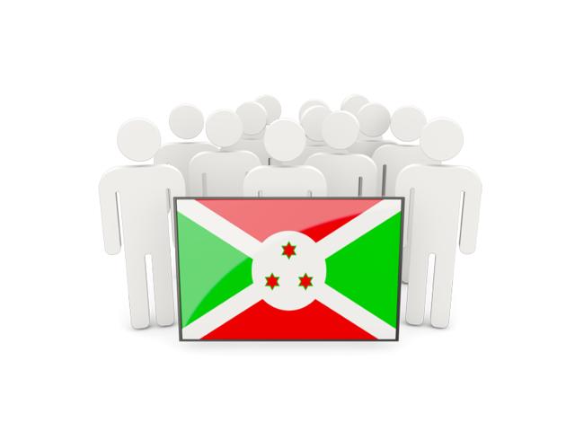 People with flag. Download flag icon of Burundi at PNG format