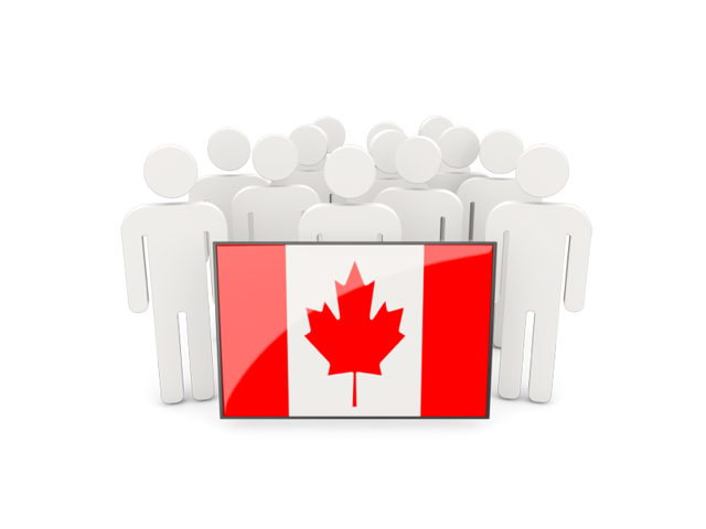 People with flag. Download flag icon of Canada at PNG format