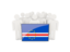 Cape Verde. People with flag. Download icon.