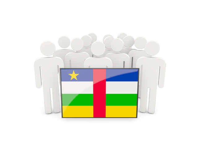 People with flag. Download flag icon of Central African Republic at PNG format