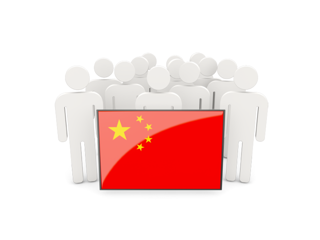 People with flag. Download flag icon of China at PNG format