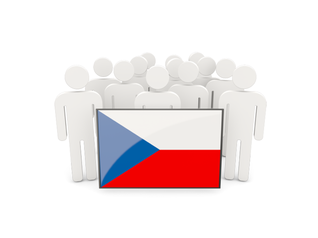 People with flag. Download flag icon of Czech Republic at PNG format