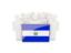 El Salvador. People with flag. Download icon.