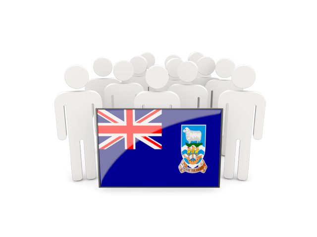 People with flag. Download flag icon of Falkland Islands at PNG format