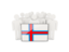 Faroe Islands. People with flag. Download icon.