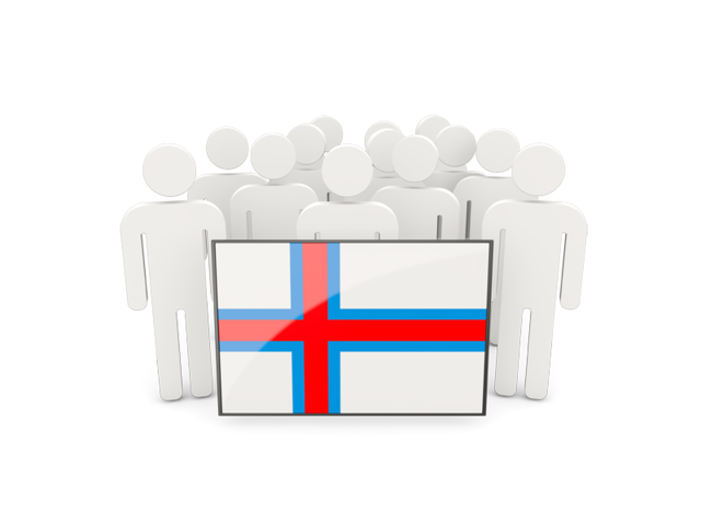 People with flag. Download flag icon of Faroe Islands at PNG format