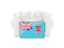 Fiji. People with flag. Download icon.