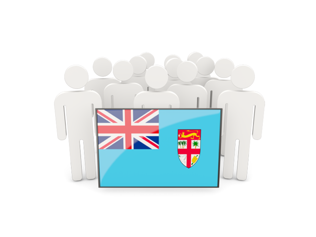 People with flag. Download flag icon of Fiji at PNG format