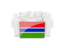 Gambia. People with flag. Download icon.