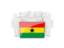 Ghana. People with flag. Download icon.