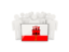 Gibraltar. People with flag. Download icon.