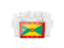 Grenada. People with flag. Download icon.